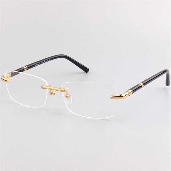 Autentica montatura per miopia maschile MB476 senza cornice montatura per occhiali commerciale per il tempo libero specchio oculos de grau glasses265a
