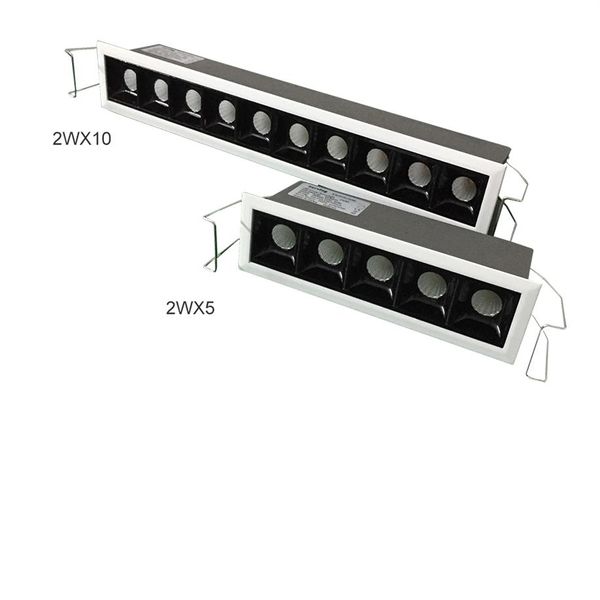 Modernas luminárias de LED embutidas no teto Linear Spot Lights internas reguláveis 20W 30W Luminária uniforme Luminária Feixe pequeno 15 30 Alta 309i