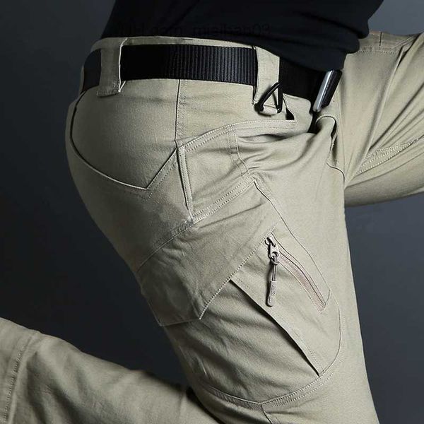 Pantaloni da uomo Pantaloni da uomo City Pantaloni cargo tattici da uomo Pantaloni SWAT Combat Army Pantaloni da uomo casual molte tasche Pantaloni in cotone elasticizzato Z230721