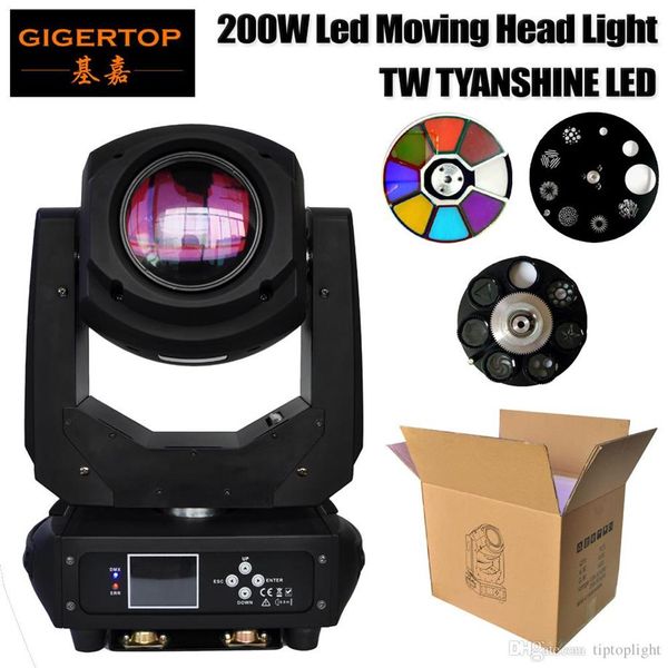 Gigertop Stage Light 200W Profesyonel Aydınlatma Noktası 200 Watt Gobo Led Hareketli Baş Aura Etkisi DJ Disco Party Stage Live S2256