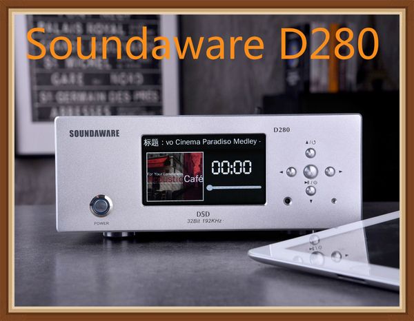 Fones de ouvido Fones de ouvido Soundaware D280 Hifi Affordable Network Digital Transport Femto Clock Fonte de som de alto desempenho FPGA Music Player DSD PCM 230719