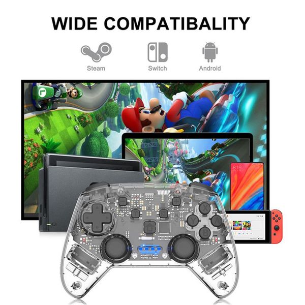 Para ns switch pro controlador de jogo sem fio bluetooth nintendo switch para ns pro controle remoto gamepad para nintend console joystick2650