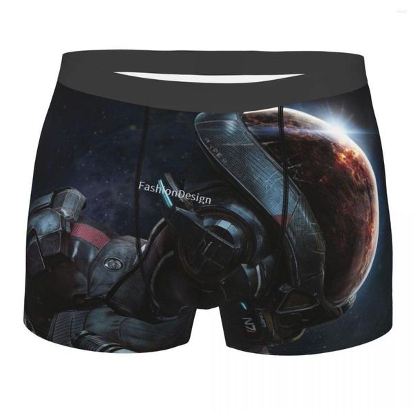 Mutande Mass Effect Game N7 Mutandine di cotone Intimo maschile Pantaloncini ventilati Boxer