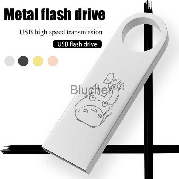 Карты памяти USB Stick Mite Totoro Memoria Flash Drive 32GB Pen Drive 16 ГБ водонепроницаемой Pendrive 8 ГБ 4GB Flash USB 20 Металлическая палочка Японский аниме x0720