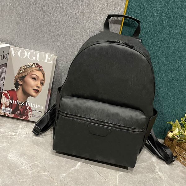 Zaino da uomo di design zaino Borsa da scuola con goffratura nera Borsa da scuola in pelle moda Zaino presbite Borsa a tracolla Accessori per bagagli all'ingrosso