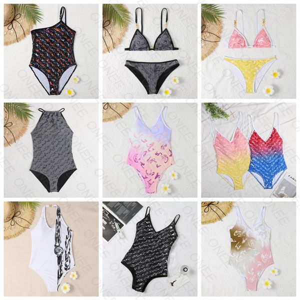 Designer Frauen Badeanzug Sexy Mädchen Badeanzug Textil Sommer Bademode Strand Bikinis Set Body Schwimmen Kleidung Schwimmen Bikini B2324