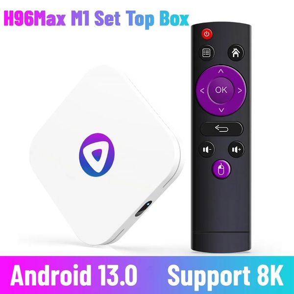 H96 MAX M1 Android 13 TV box RK3528 Supporto 8K Video Dual WiFi BT Media Player Set Top Box pk YOKATV IPX1