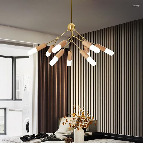 Lampade a sospensione soggiorno lampadario stile nordico semplice moderno moderno lampade per tutte le lampade ramo creativo ristorante arte domestica