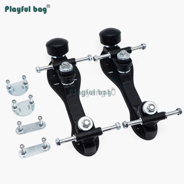 Satır içi paten patenleri çift roller patates montajı alt plaka diy ayakkabı modifikasyonu aksesuar paten kamyonları paten braketi amb146 hkd230720