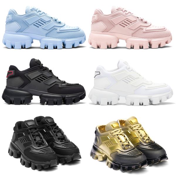 2024 Neuer Mode-Sneaker Freizeitschuh Gummi Herren Low Capsule Luxus 4 Farbe Damen Outdoor-Reisen Designer-Plattform Walk Wanderung Laufen Sporttrainer Tennisschuh Mädchen Track