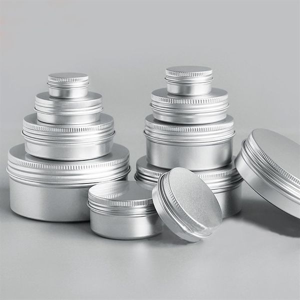 50pcs Los 5g 10g 15g 20g 30g 50g Aluminium Creme Jar Pot Nail Art Make -up Lipglos