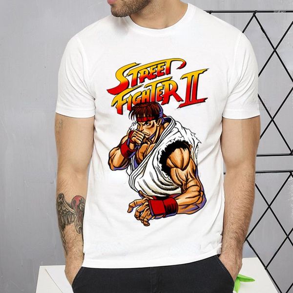 Мужские футболки Topear Tops Street Fighter футболки Hip Hop Funny Print футболка без парковки не будет разрушено с коротким рукавом