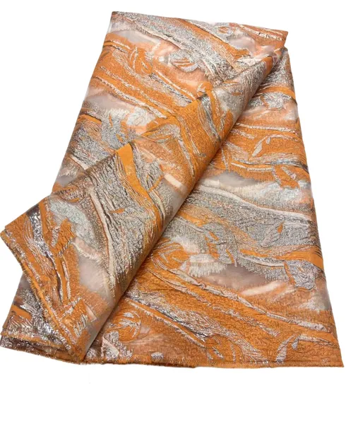 KY-9205 Brokat-Spitzenstoff für Damenbekleidung, Damast, neuestes 5 Yards Jacquard-Material, exquisite Neuheiten, Nähen, Handwerk, Damen, Bankett, Party, afrikanischer Sommer 2023