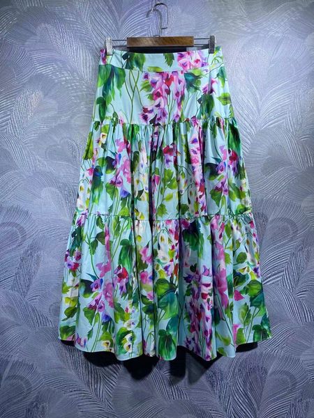 D2023G Женщины весеннее лето платье новая мода сексуальная короткая юбка высшая марка элегантная печатная плать