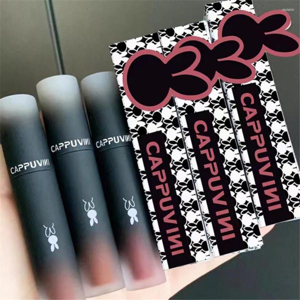 Lip Gloss Soft Mist Velvet Matte Lipstick 6 Colors Black Tint Mud Cosmetics Castanho Marrom Maquiagem para Lábios Vermelhos