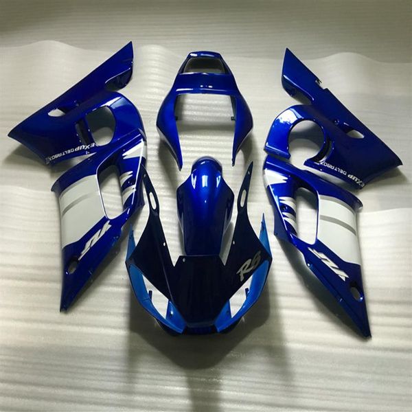 Kit de carenagem de motocicleta para YAMAHA YZFR6 1998 2002 YZF R6 YZF600 98 99 00 01 02 ABS Blue Carenagens conjunto 7 presentes YM01190k