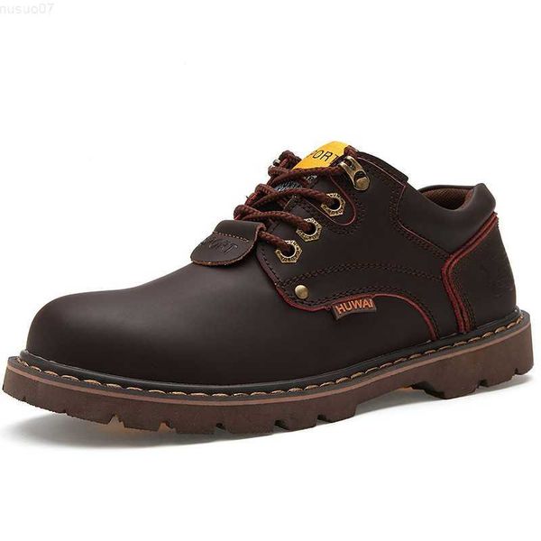 Обувь для обуви мужчин повседневная рабочая обувь для мужчин кожаная теплая обувь для инструментов мода мужски зима Moccasins Outdoor Platform Oxfords обувь L230720