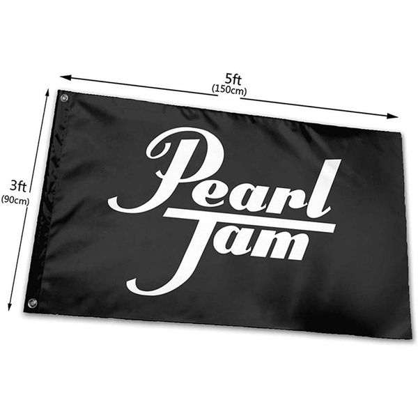 Bandeira Pearl Jam 3x5 Ft Uv qualidade protegida poliéster bandeira interior exterior muito mais espessa e mais durável poliéster274S