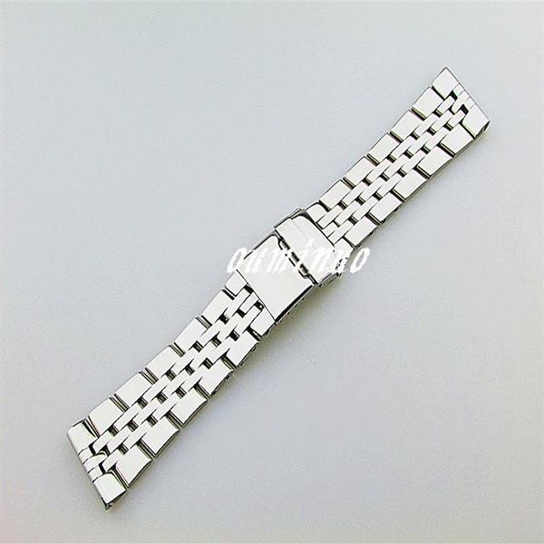 Pulseiras de relógio de polimento de aço inoxidável de alta qualidade masculinas de 22 mm 24 mm para relógio Breitling 275l