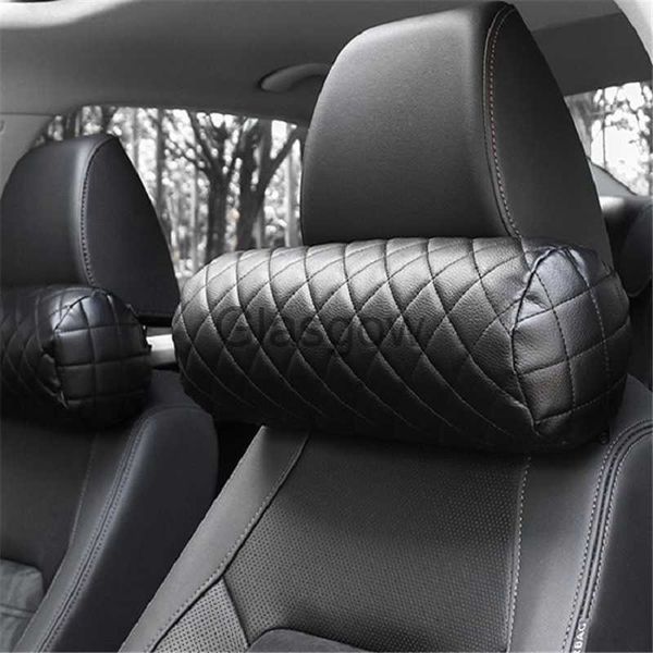 Sitzkissen CHIZIYO Memory Foam Auto Nackenkissen PU Leder Auto Zylindrische Bürostuhl Bolster Kopfstütze Unterstützt Kissen Pad Schwarz x0720