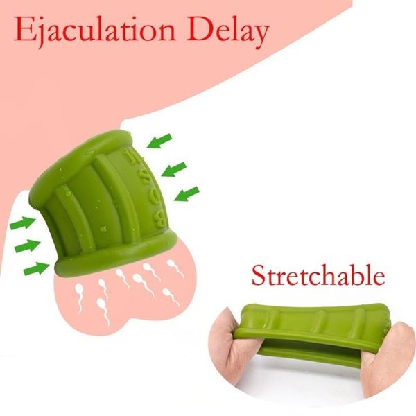 yutong Soft Stretchable Ball Stretcher Escrotum Bondage Penis Rings Masculino Ejaculation Delay Penis Rings Toys295U