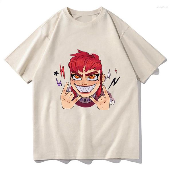 Männer T Shirts Nimona Brief Drucken Klassische T-Shirts 2023 Männer/frauen Grafik Vintage Anime Sommer Baumwolle T-shirt Unisex tees Streetwear