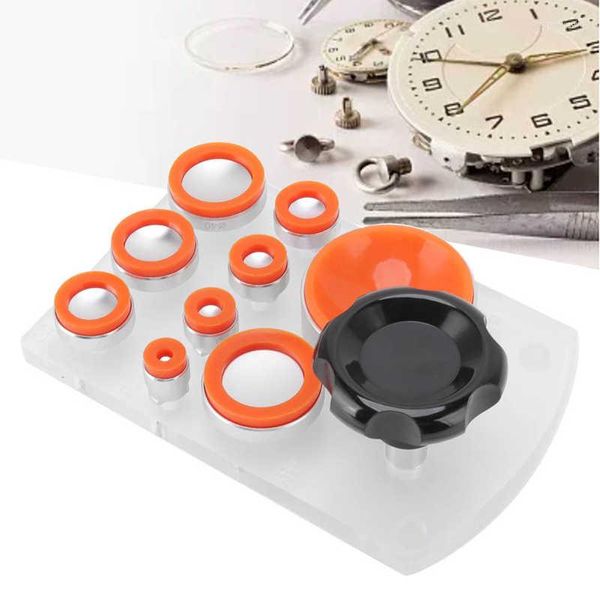 Kit di riparazione dell'orologio Set di apri della cassa posteriore a ventosa Set di dispositivi di rimozione della copertura in silicone antitraccia per lo strumento dell'orologiaio