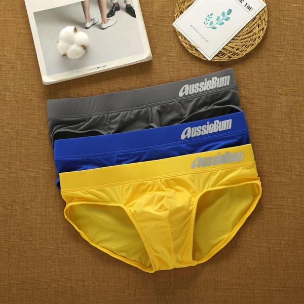 Cueca Cueca Masculina Com Cintura Baixa Esticada De Seda Leite Saco Estéreo Ajuste Confortavelmente Roupa Interior Masculina Tangas Sexis De Hombre