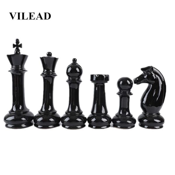 Vilead Set Set Set Ceramic International Chess Feerines Creative European Craft Home Accessories Accessories ручной орнамент T1970