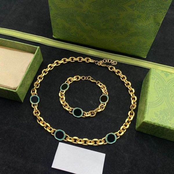 Collane con colla a goccia con anello a ellisse Donna Collane con ciondolo da donna in oro semplice e generoso Vintage Retro Travel Street Fashion Jewelry