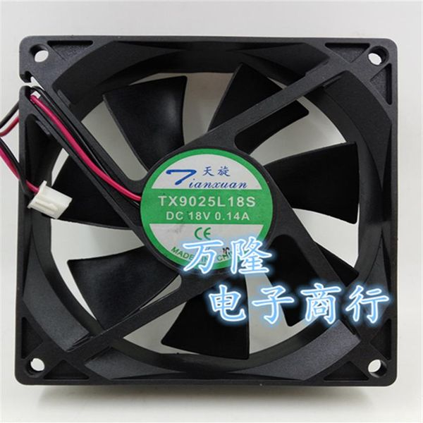 Tout nouveau TX9025L18S DC 18V 0 14A 9CM 9025 FAN COLAGE DE REFORME DE THERMOSTAT REFRIGERATEUR 262J