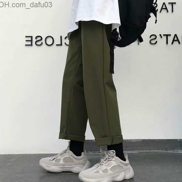 Pantaloni da uomo Pantaloni sportivi da uomo Ulzzang Plus Size Allentato per il tempo libero Novità Pantaloni da uomo coreani Moda Harajuku Streetwear Maschi Caviglia morbida Z230720