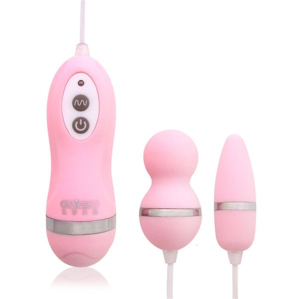 Vibratori Omysky Silent Waterproof Thread Doppia vibrazione Egg Vibration Massage Machine Sex Toys Vaginale anale Masturbazione femminile e orgasmo 230720