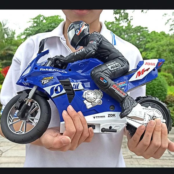 Electric RC CAR RC Motorcycles Toys для мальчиков 1 6 Электродвигательный мотор высокий уровень гонок 4CH Дистанционный контроль мотоцикл Drift Moderl 230719