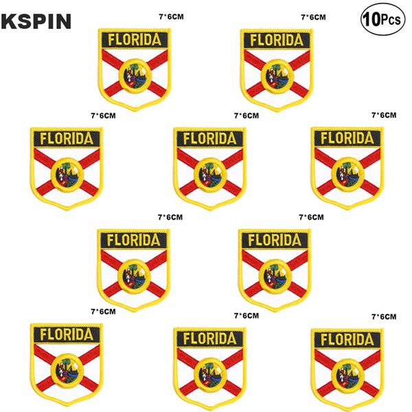 U s Флоридские флаги для вышивки железо на пилах на трансферных заплатках Швейные приложения для одежды в Homegarden 10 шт.