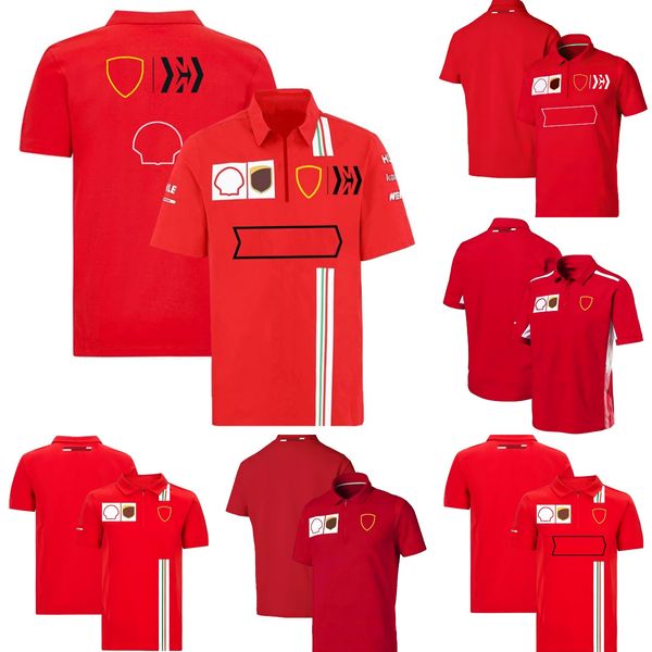 2023 F1 Racing T-shirt Formel Sommer männer Revers Quick Dry Polo Shirts Team Uniform Tops Kurzen ärmeln Auto hemd Jersey