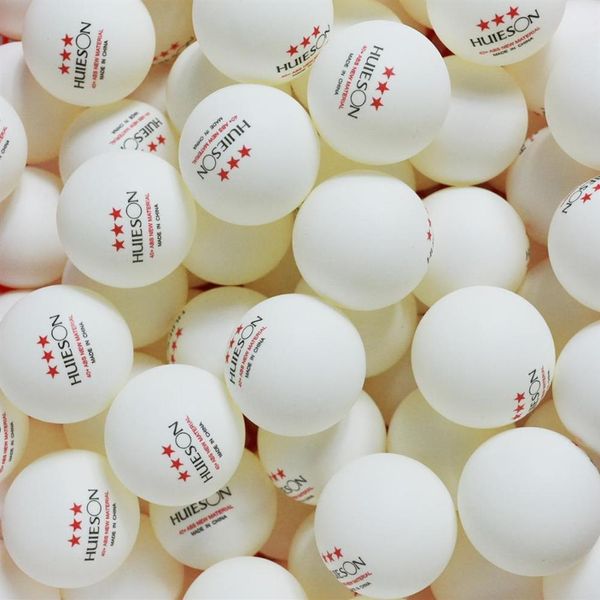 Huieson 30 50 100 inglês novo material bolas de tênis de mesa 3 estrelas 40 bolas de ping pong de plástico abs bolas de treinamento de tênis de mesa 20120326z
