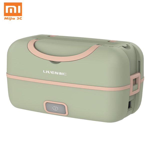 Xiaomi Liren Portable Cooking Lunch Box elettrico Plug-in multifunzionale Riscaldamento elettrico Cottura a doppio strato di grande capacità286p