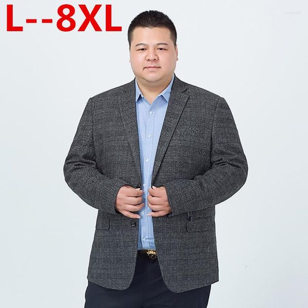 Männer Jacken Plus Größe 10XL 8XL 6XL 5XL 4XL Männer Casual Anzug Business Stil Mode Design Langarm Lose fit Anzüge Maskuline Blazer