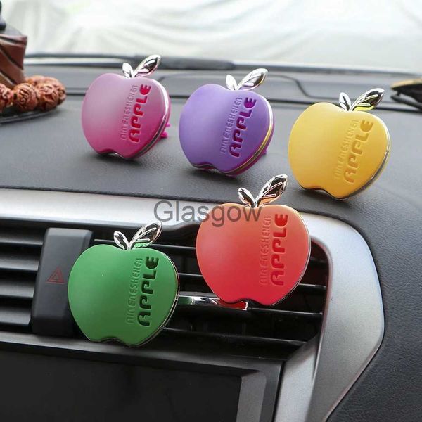 Deodorante per auto Profumo per auto Deodorante per ambienti Forma di mela Fragranza originale Arancia Limone Mela Fragola Profumo di lavanda Accessori per automobili x0720