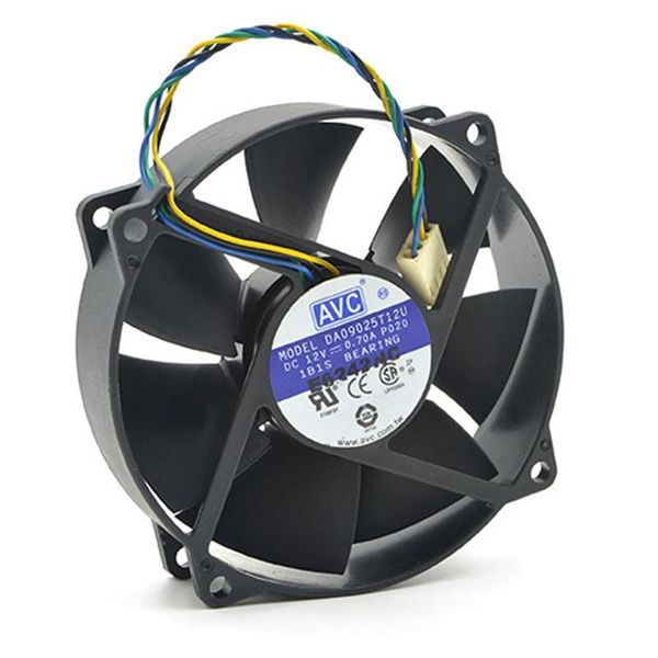 Os ventiladores de resfriamento originais para AVC DA09025T12U 9025 Ventilador circular 775 Ventilador de refrigeração da CPU 12V 0 7A com PWM 4pin296G