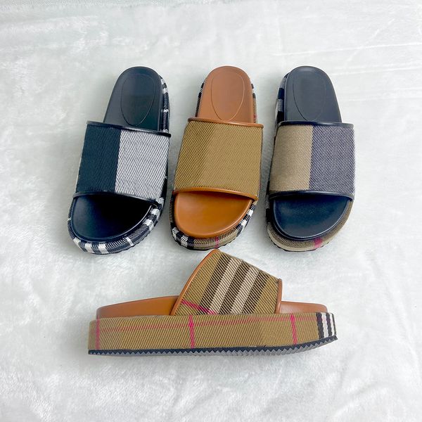 Luxus-Hausschuhe für Damen, Designer-Slides, Damen-Sandalen, Absätze, Baumwolle, lässiger Slipper für Frühling und Herbst, flache, bequeme Pantoletten, gepolsterte Vorderriemen, Schuhe, Größe 36–42