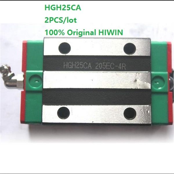 2pcs Lot Original New Hiwin hgh25ca Линейные узкие узкие блоки для линейного направляющего рельса CNC Router201i