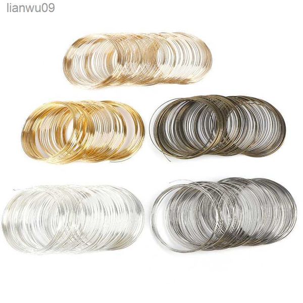 100 voltas 06mm Aço Memória Beading Wire Pulseira Componentes Para DIY Pulseira Pulseira Fazendo Jóias Fazendo Descobertas L230704