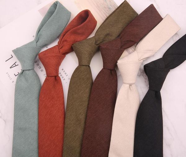 Галстуки -галстуки для мужчин и женщин корейский отдых 6 см. Узкий издание с твердым цветом Серый студент