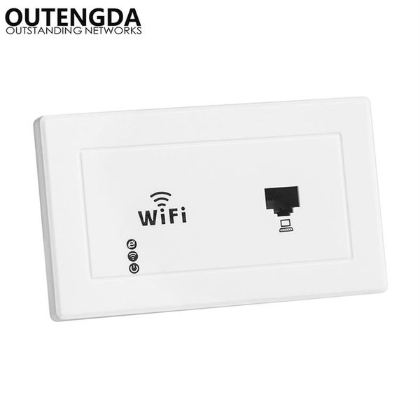 300Mbps 118 120 tipo In-Wall Wireless AP para el Domitory Office Rooms USB Charge Interface Access Point Socket WiFi Extender Ro277f