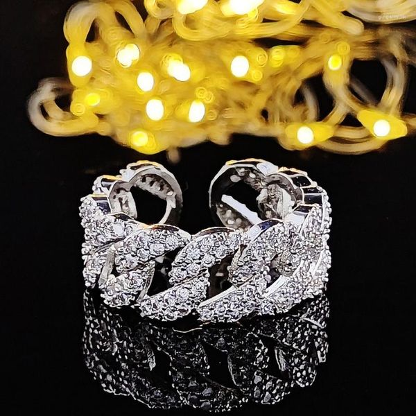 Cluster-Ringe 2023 Trendy S925 Sterling Silber Eternity-Band-Ring für Frauen Jubiläumsgeschenk Schmuck Bulk Sell