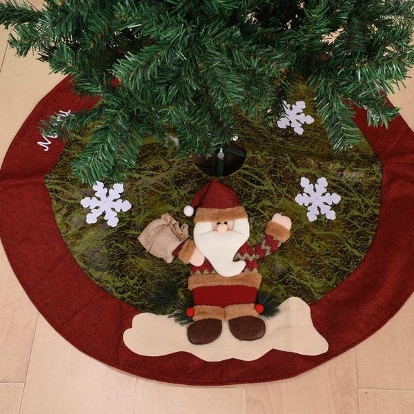 Decorações de Natal 90cm Árvore Saia Decoração de Ano Enfeites de Natal Renas Mat Navidad Natale Kerst Decoratie 2023