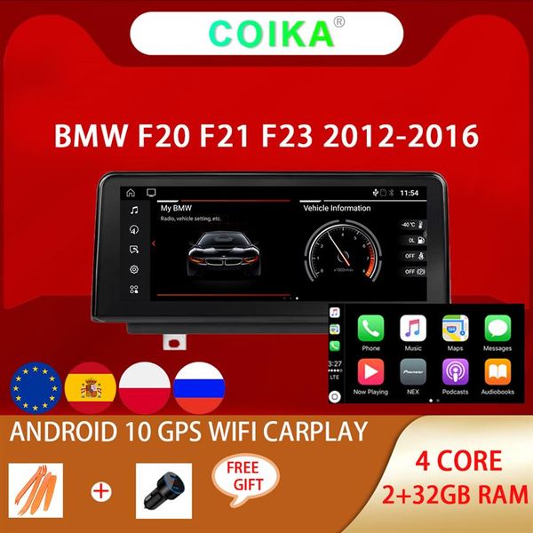 Sistema Android 10 Auto Lettore DVD Radio Stereo Per BMW F20 F21 F22 F23 12-16Y WIFI Carplay IPS Touch Screen GPS Navi Multimedia277s