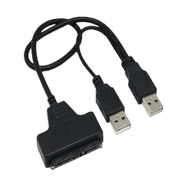 50 cm USB 2 0 SATA 7 15Pin auf USB 2 0 Adapterkabel für 2 5 HDD Laptop Festplatte243u